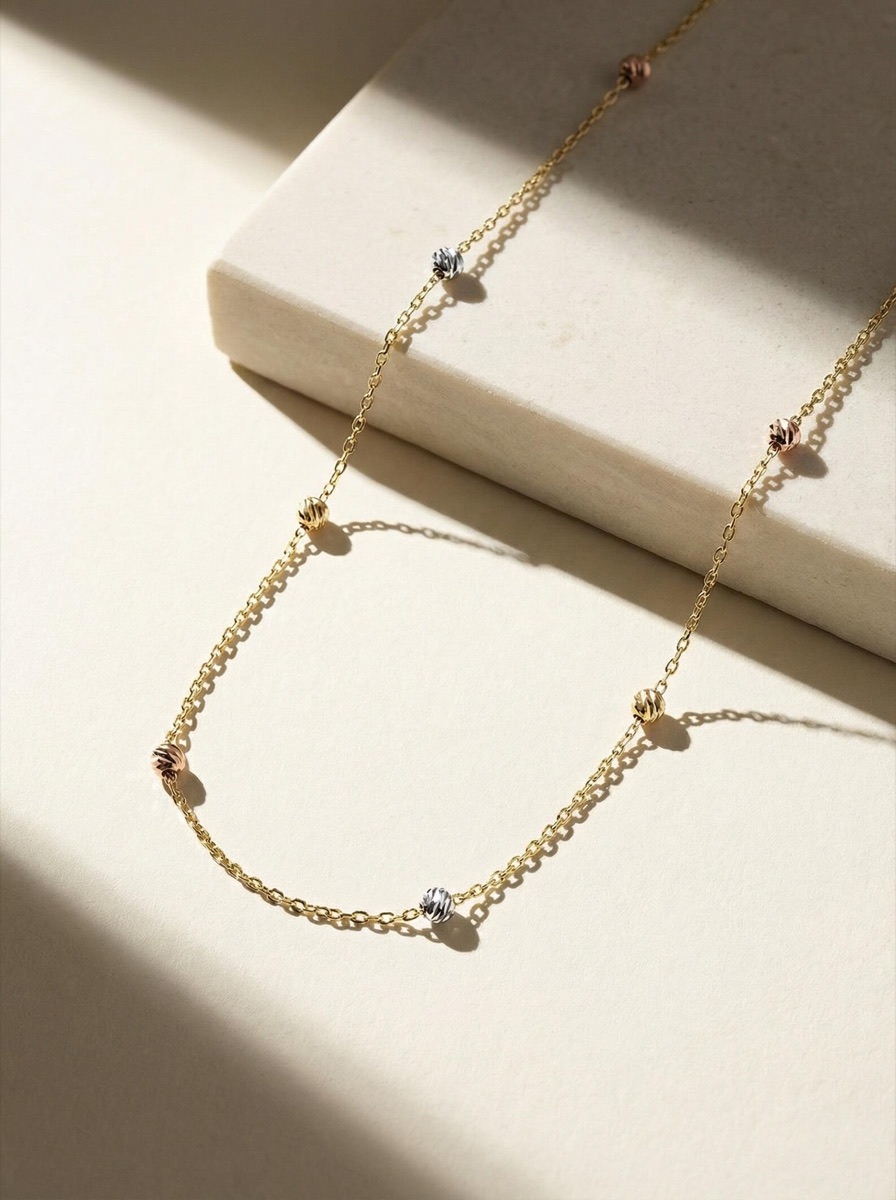 Station Chain Necklace view 3